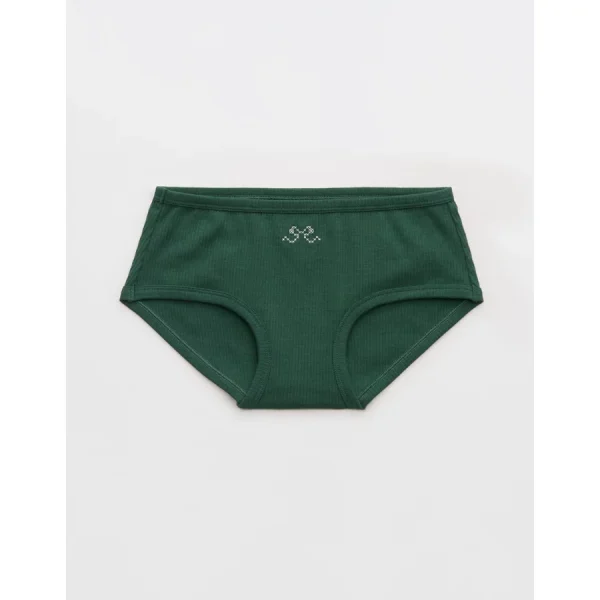 Superchill Cotton Rib Boybrief Underwear - Rugged Green
