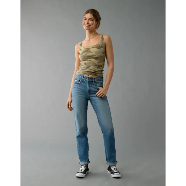 AE Daily Fave Tank Top - Camo Green